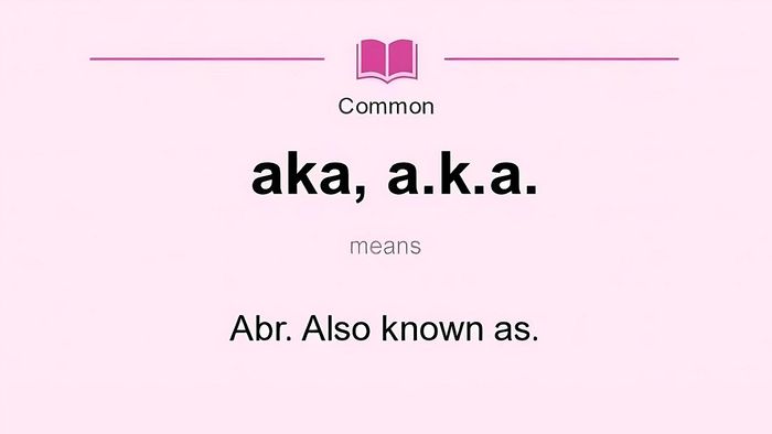 Những trường hợp không nên sử dụng 'AKA'